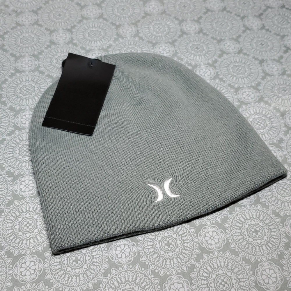 Hurley Icon Staples Beanie, Grey - Picture 6 of 6